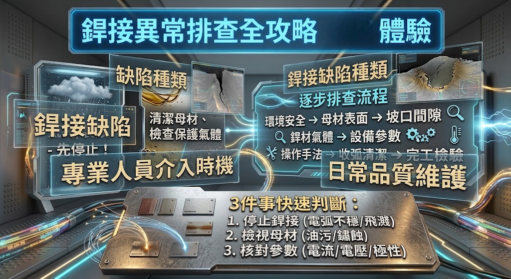 銲接出問題怎麼辦？先做這3件事快速判斷
