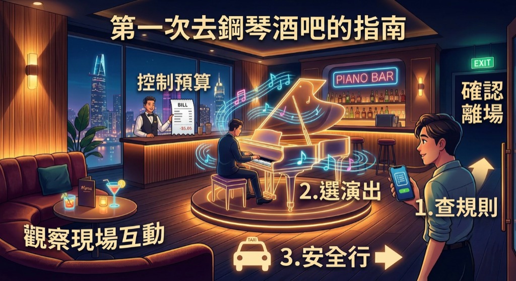 第一次去鋼琴酒吧怎麼辦？消費方式、訂位流程、穿著與注意事項完整指南