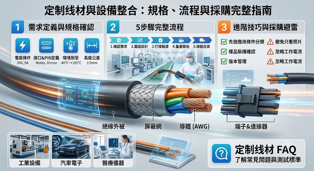 定制线材是什麼？規格、流程、應用與選型完整指南