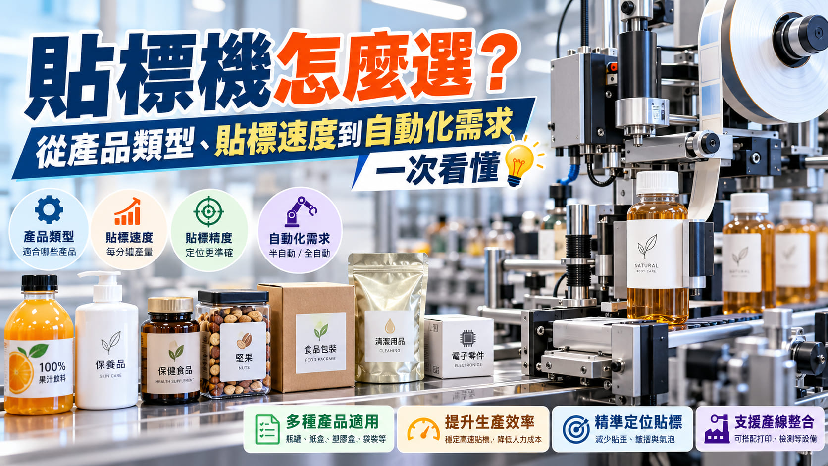 貼標機怎麼選？從產品類型、貼標速度到自動化需求一次看懂